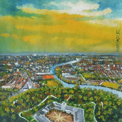 Gemälde GEOMETRIA SAGRADA von Rodriguez Rio Martin | Gemälde Figurativ Öl Pop-Ikonen, Urban