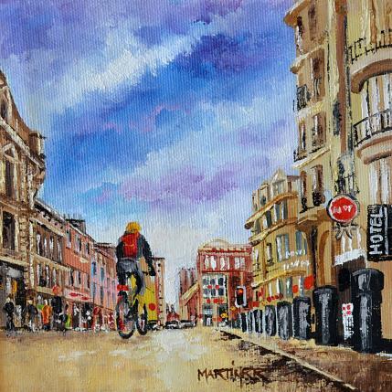 Peinture PASEO EN LILLE par Rodriguez Rio Martin | Tableau Figuratif Huile Urbain