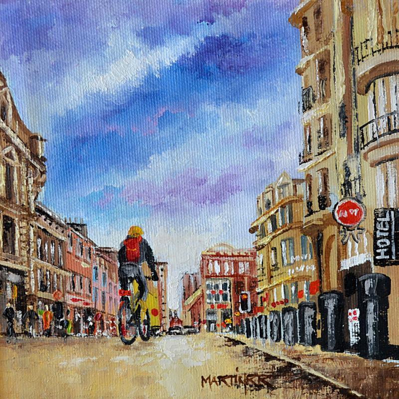 Painting PASEO EN LILLE by Rodriguez Rio Martin | Painting Figurative Urban Oil