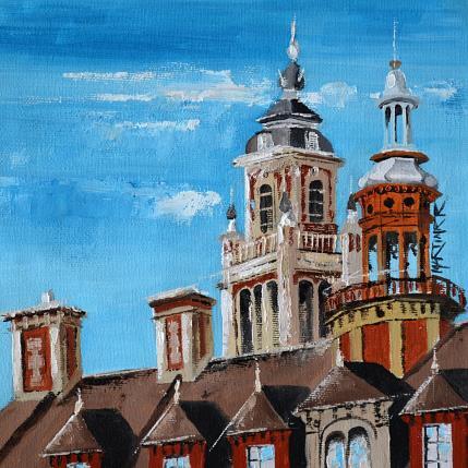 Peinture CAMPANARIO par Rodriguez Rio Martin | Tableau Figuratif Huile Urbain
