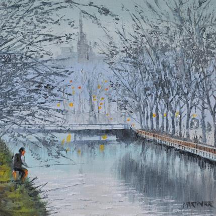 Gemälde EL PESCADOR von Rodriguez Rio Martin | Gemälde Figurativ Öl Urban