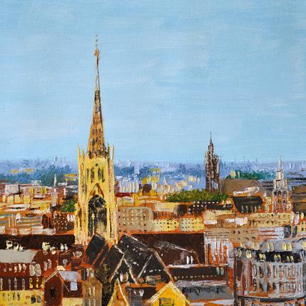 Peinture TEJADOS DE LILLE par Rodriguez Rio Martin | Tableau Figuratif Huile Urbain