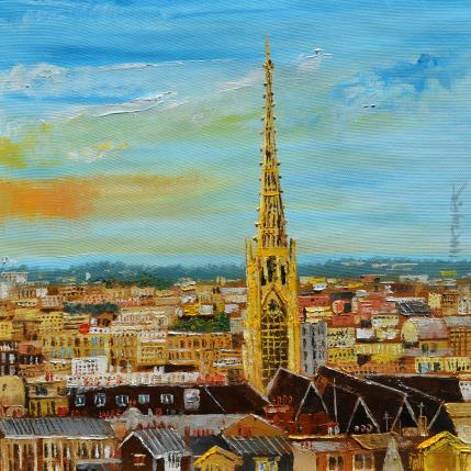 Peinture VUELO LILLE par Rodriguez Rio Martin | Tableau Figuratif Huile Urbain