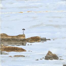 Peinture Relache - A 140 par Lemonnier  | Tableau Matiérisme Acrylique, Zinc Paysages