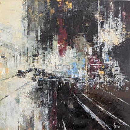 Painting Reflet by Dessein Pierre | Painting Figurative Oil Landscapes, Urban