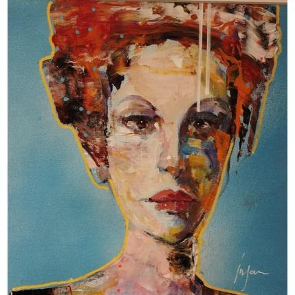 Painting Madame Pervenche dans le jardin by Yavru Irfan | Painting Figurative Oil