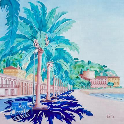 Painting Douce chaleur by Chassagnette Béatrice | Painting Figurative Oil Landscapes