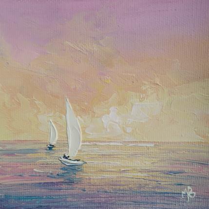 Gemälde La vie en rose von Blandin Magali | Gemälde Figurativ Öl Landschaften