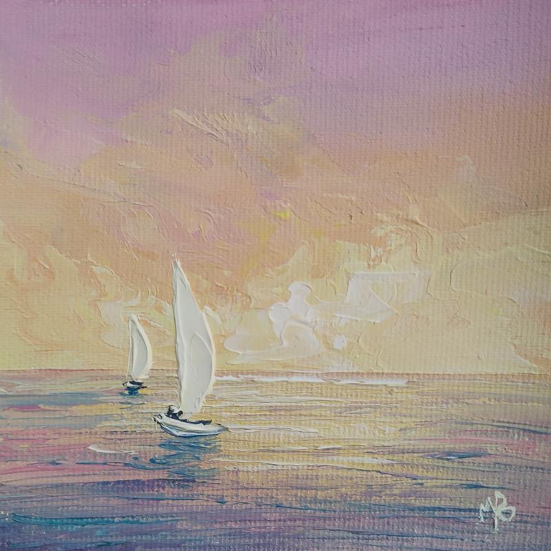 Gemälde La vie en rose von Blandin Magali | Gemälde Figurativ Landschaften Öl