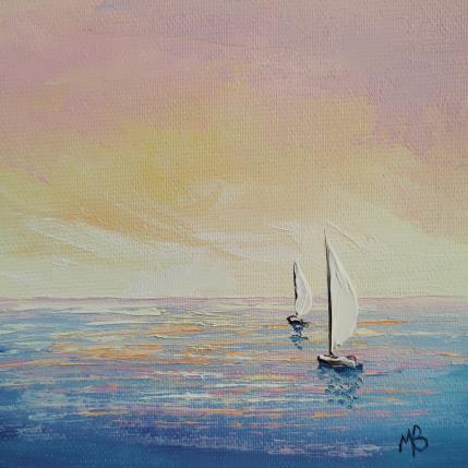 Gemälde Douceurs pastels von Blandin Magali | Gemälde Figurativ Öl Landschaften