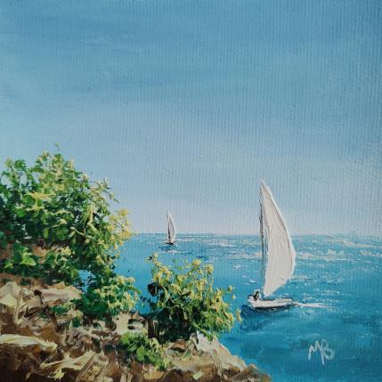 Gemälde C'est l'été ! von Blandin Magali | Gemälde Figurativ Öl Landschaften