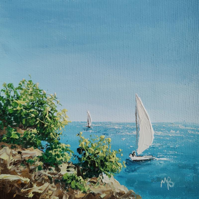 Gemälde C'est l'été ! von Blandin Magali | Gemälde Figurativ Landschaften Öl