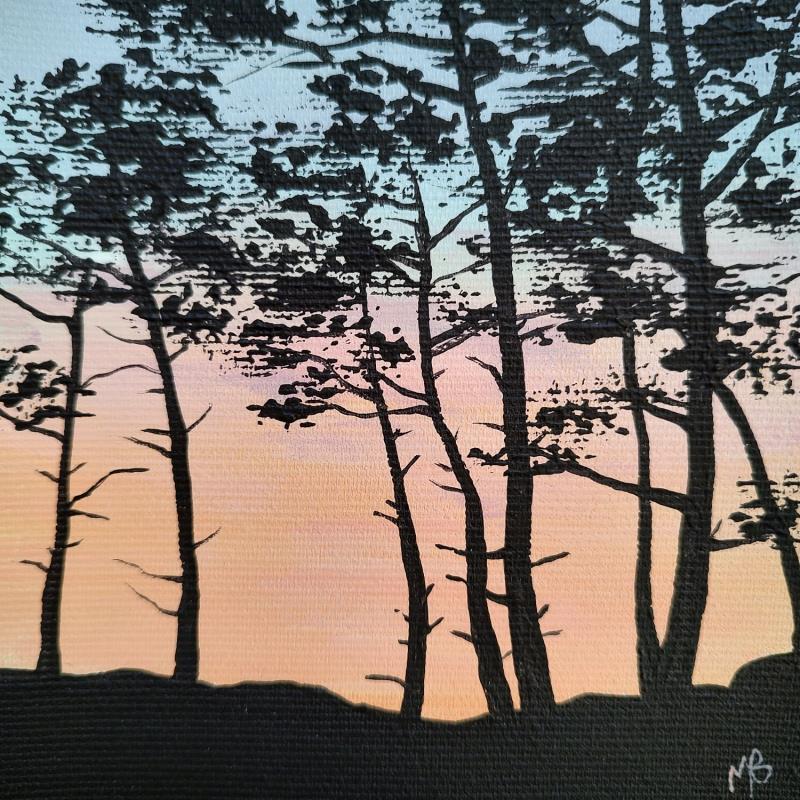 Gemälde Sous les pins von Blandin Magali | Gemälde Figurativ Landschaften Öl