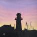Gemälde Le phare  von Blandin Magali | Gemälde Figurativ Landschaften Öl