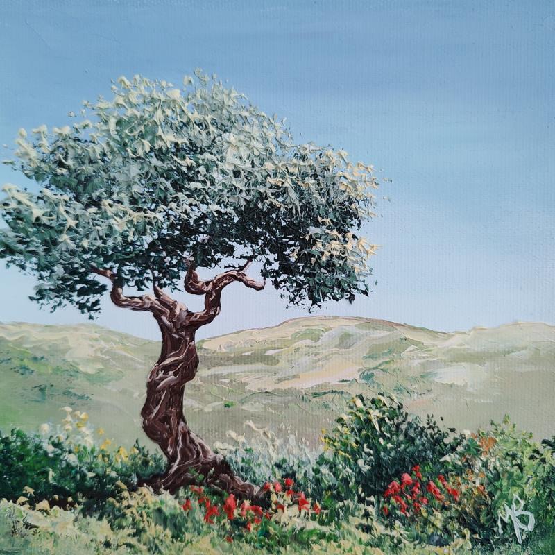 Peinture Près de l'olivier par Blandin Magali | Tableau Figuratif Paysages Huile