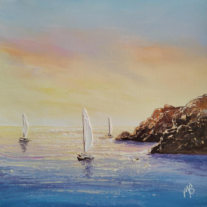 Peinture Vers une belle journée par Blandin Magali | Tableau Figuratif Paysages Huile