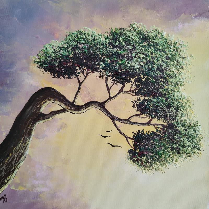 Gemälde Inspiration japonaise von Blandin Magali | Gemälde Figurativ Landschaften Öl