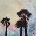 Peinture Les palmiers par Blandin Magali | Tableau Figuratif Paysages Huile