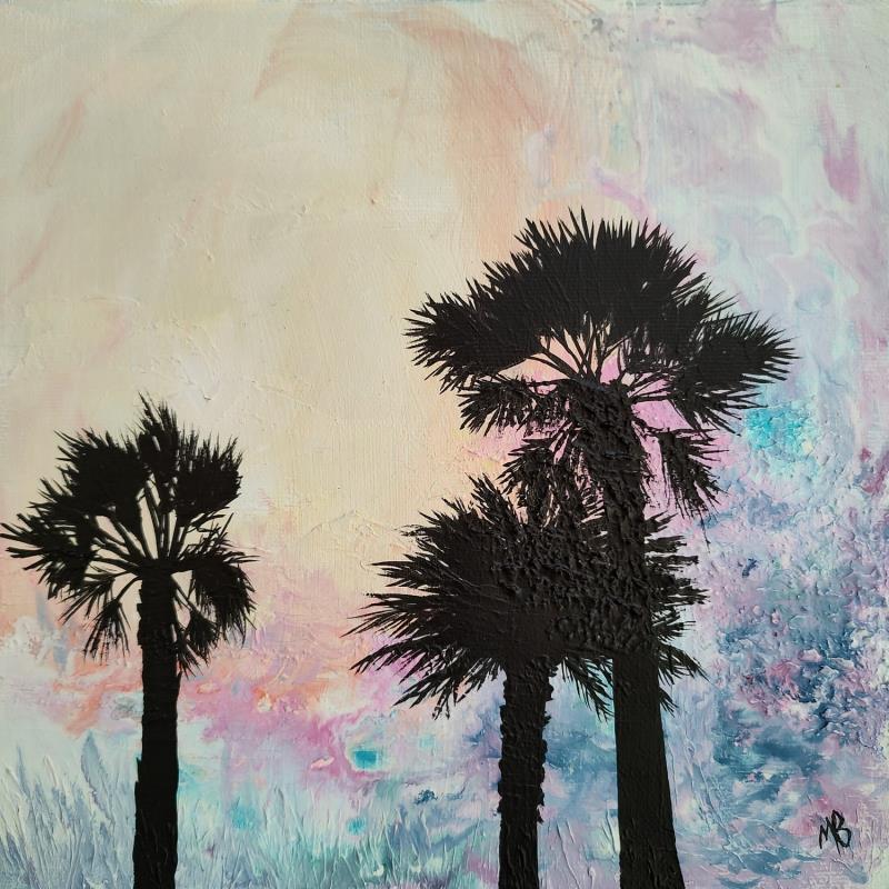 Peinture Les palmiers par Blandin Magali | Tableau Figuratif Paysages Huile