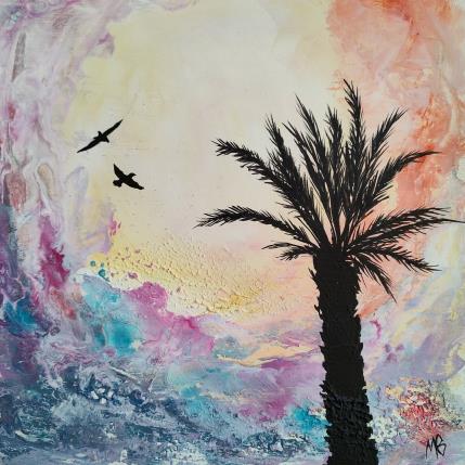 Gemälde Lumière d'été von Blandin Magali | Gemälde Figurativ Öl Landschaften