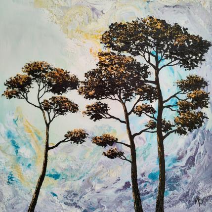Gemälde Le grand pin von Blandin Magali | Gemälde Figurativ Öl Landschaften