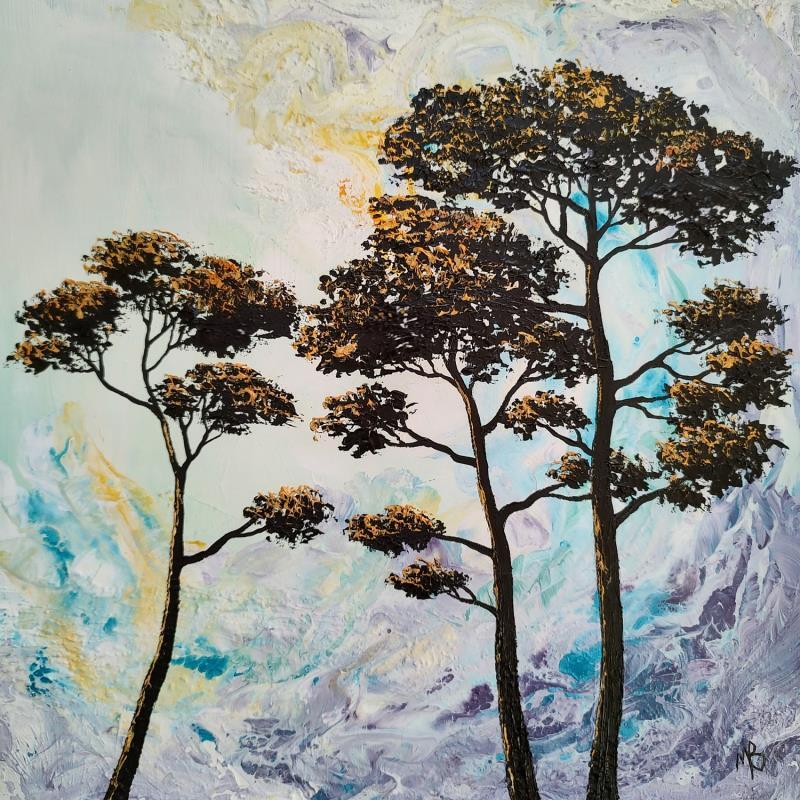 Gemälde Le grand pin von Blandin Magali | Gemälde Figurativ Landschaften Öl