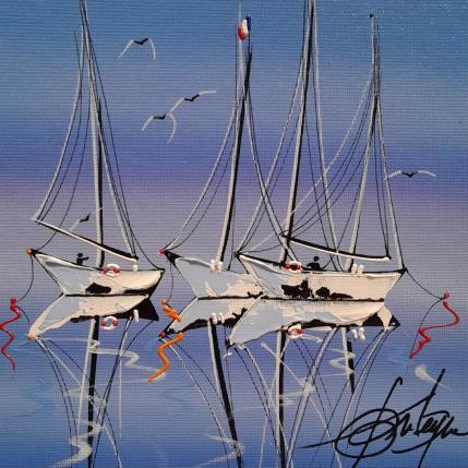 Painting Bleu espoir by Fonteyne David | Painting Figurative Acrylic Pop icons