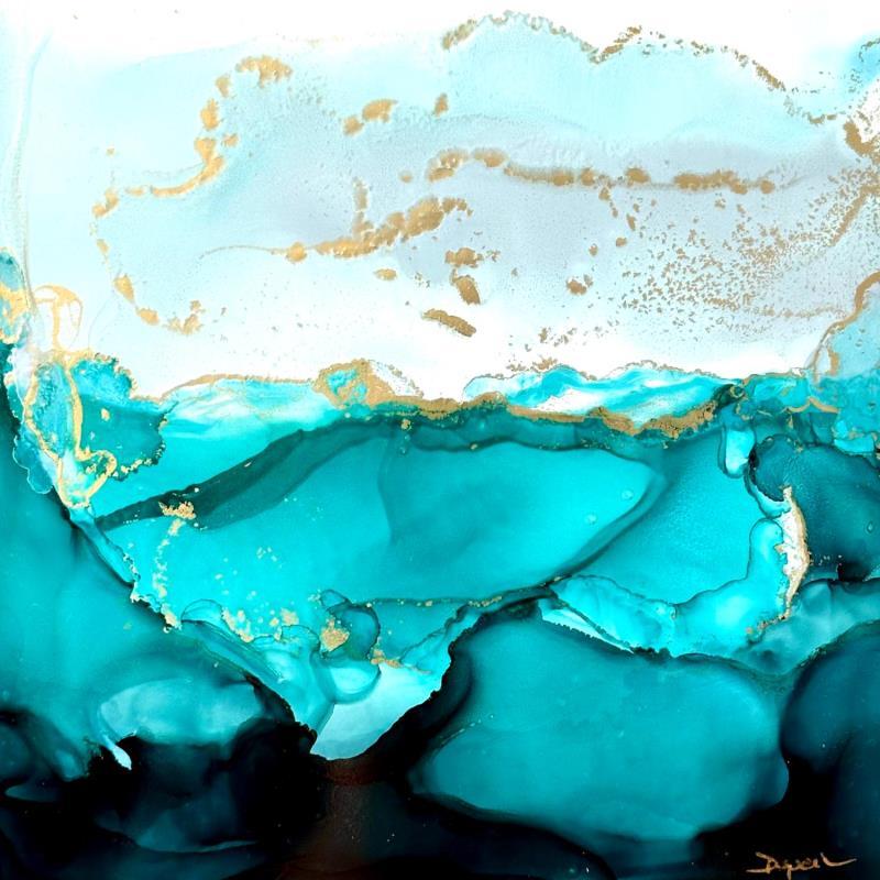 Peinture 1992 Poésie Givrée par Depaire Silvia | Tableau Abstrait Paysages Marine Minimaliste Acrylique