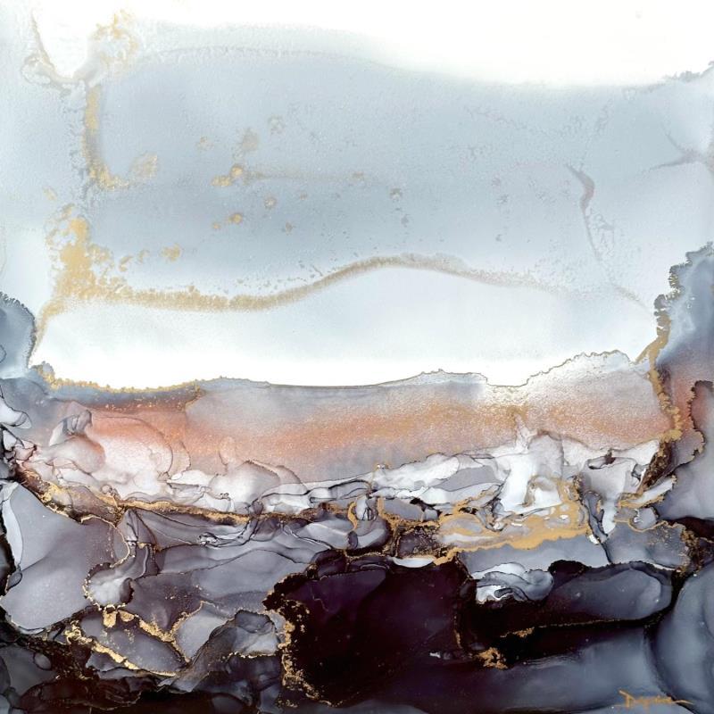 Peinture 2037 Poésie Minérale par Depaire Silvia | Tableau Abstrait Paysages Minimaliste Acrylique