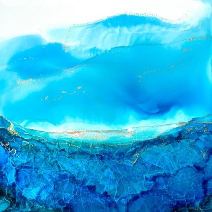 Peinture 2077 Poésie Marine par Depaire Silvia | Tableau Abstrait Acrylique Marine, Minimaliste, Paysages