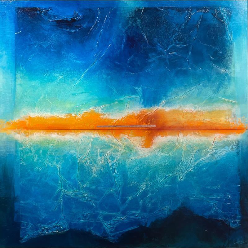 Painting Abstraction 2593 by Hévin Christian | Painting Abstract Minimalist Oil Acrylic Pastel