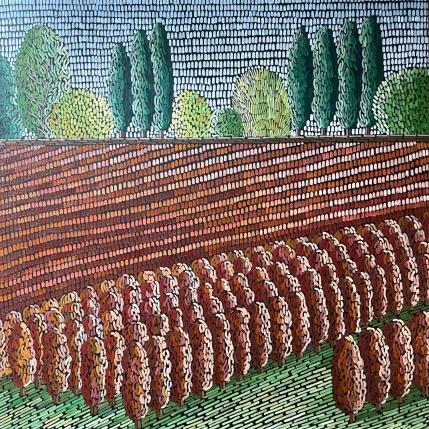 Peinture Red vine  par Dmitrieva Daria | Tableau Impressionnisme Acrylique Nature, Paysages