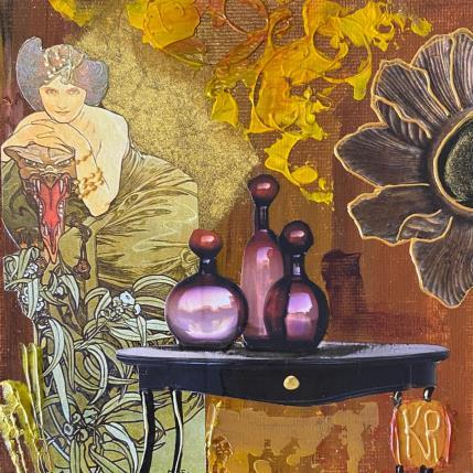 Peinture Karma par Romanelli Karine | Tableau Figuratif Acrylique, Collage, Papier, Pastel, Posca Scènes de vie