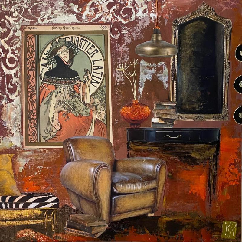 Pintura Bar mythique  por Romanelli Karine | Pintura Figurativo Life style Acrílico Collage Posca Pastel Papel