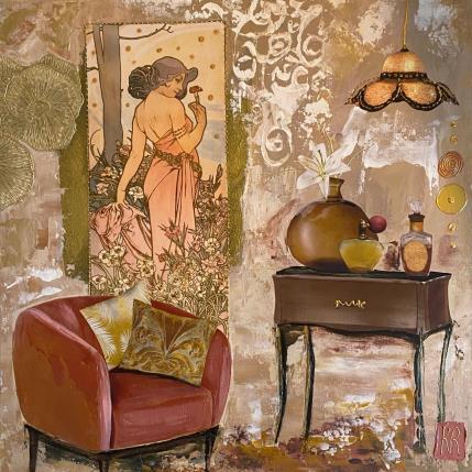 Peinture Pink lady  par Romanelli Karine | Tableau Figuratif Acrylique, Collage, Papier, Pastel, Posca