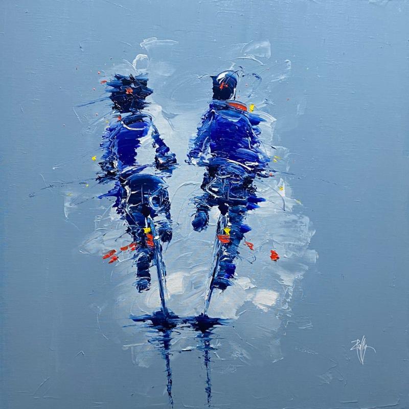 Peinture Une histoire simple par Raffin Christian | Tableau Figuratif Scènes de vie Huile