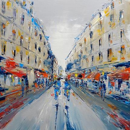 Pintura Balade en Ville por Raffin Christian | Pintura Figurativo Aceite Urbano