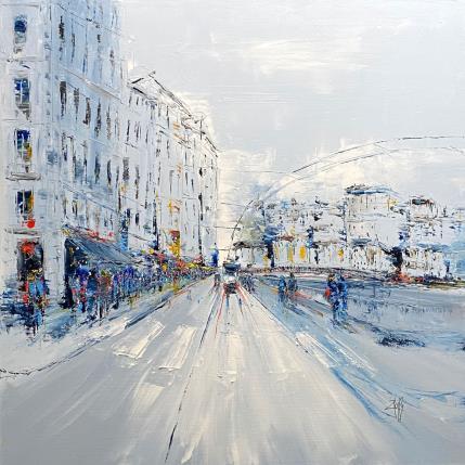 Painting Sur les quais by Raffin Christian | Painting Figurative Oil Urban