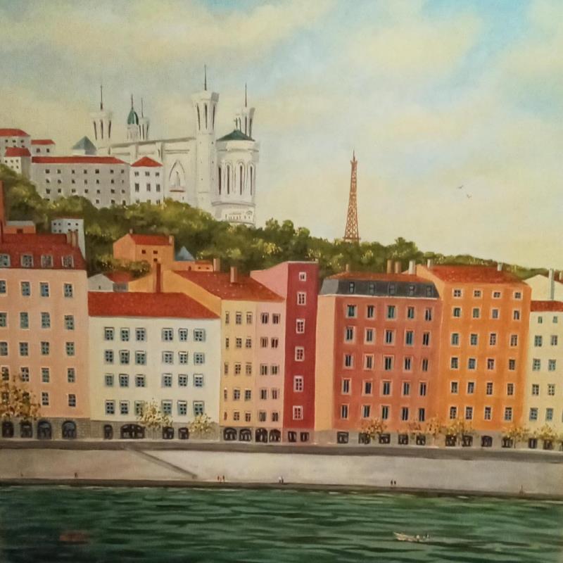 Gemälde Jour calme von De León Lévi Marcelo | Gemälde Figurativ Urban Acryl