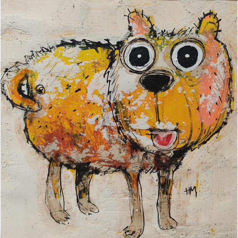 Peinture Multicolore par Maury Hervé | Tableau Art Singulier Animaux