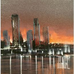 Painting Le jour se lève by Guillet Jerome | Painting