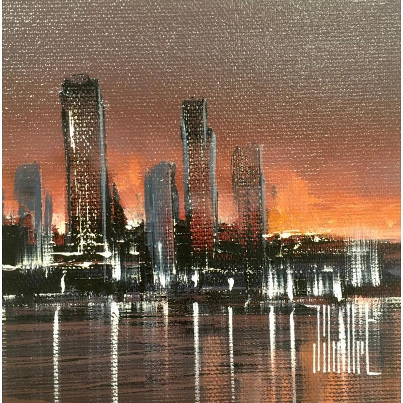 Painting Le jour se lève by Guillet Jerome | Painting Figurative Urban Oil
