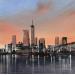 Painting Aurore by Guillet Jerome | Painting Figurative Urban Oil