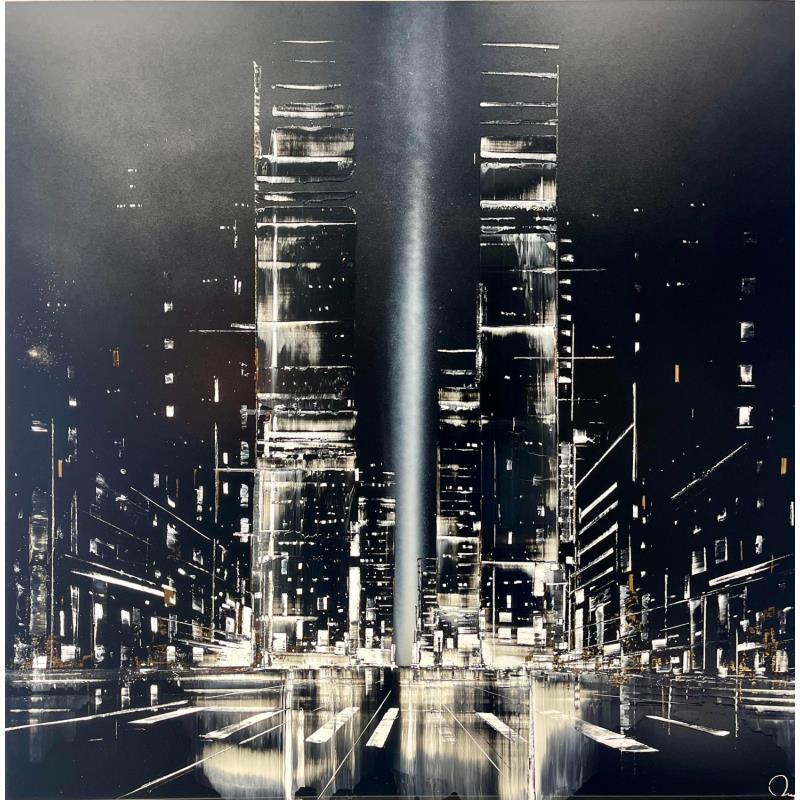 Painting We own the night  by Rey Julien | Painting Figurative Gold leaf