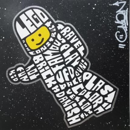 Peinture Lego Cosmonaut par Cmon | Tableau Pop-art Icones Pop