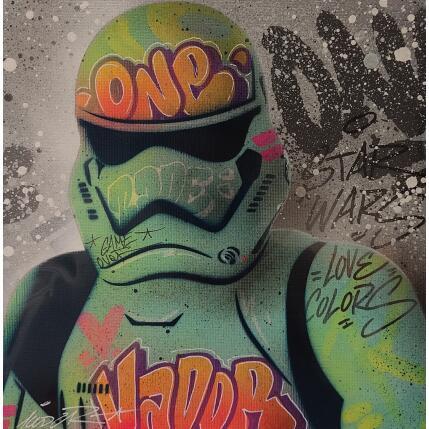 Gemälde Clone 47 von Lemoine Mael | Gemälde Pop-Art Acryl, Graffiti Pop-Ikonen