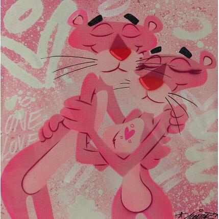 Painting Best Love Pink by Lemoine Mael | Painting Pop-art Acrylic, Graffiti Pop icons