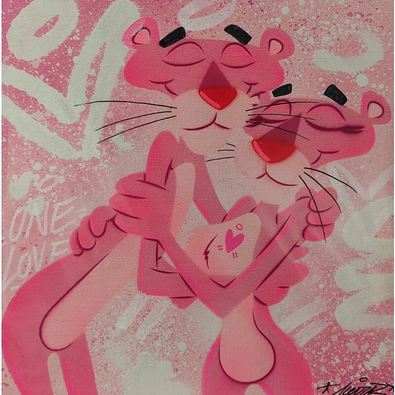 Painting Best Love Pink by Lemoine Mael | Painting Pop-art Pop icons Graffiti Acrylic