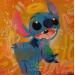 Painting Happy Stitch by Lemoine Mael | Painting Pop-art Pop icons Graffiti Acrylic