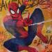 Painting Spiderman by Lemoine Mael | Painting Pop-art Pop icons Graffiti Acrylic